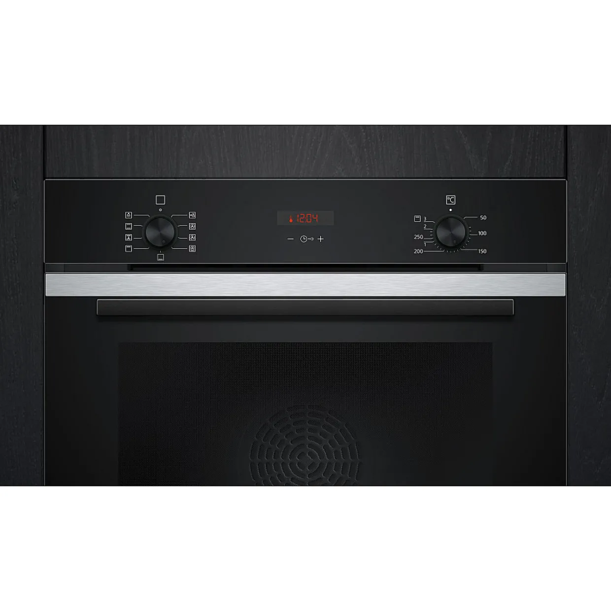 iQ300 HB234ABS3F + BF523LMB1 Rostfri med 3D hotAir Plus och ecoClean