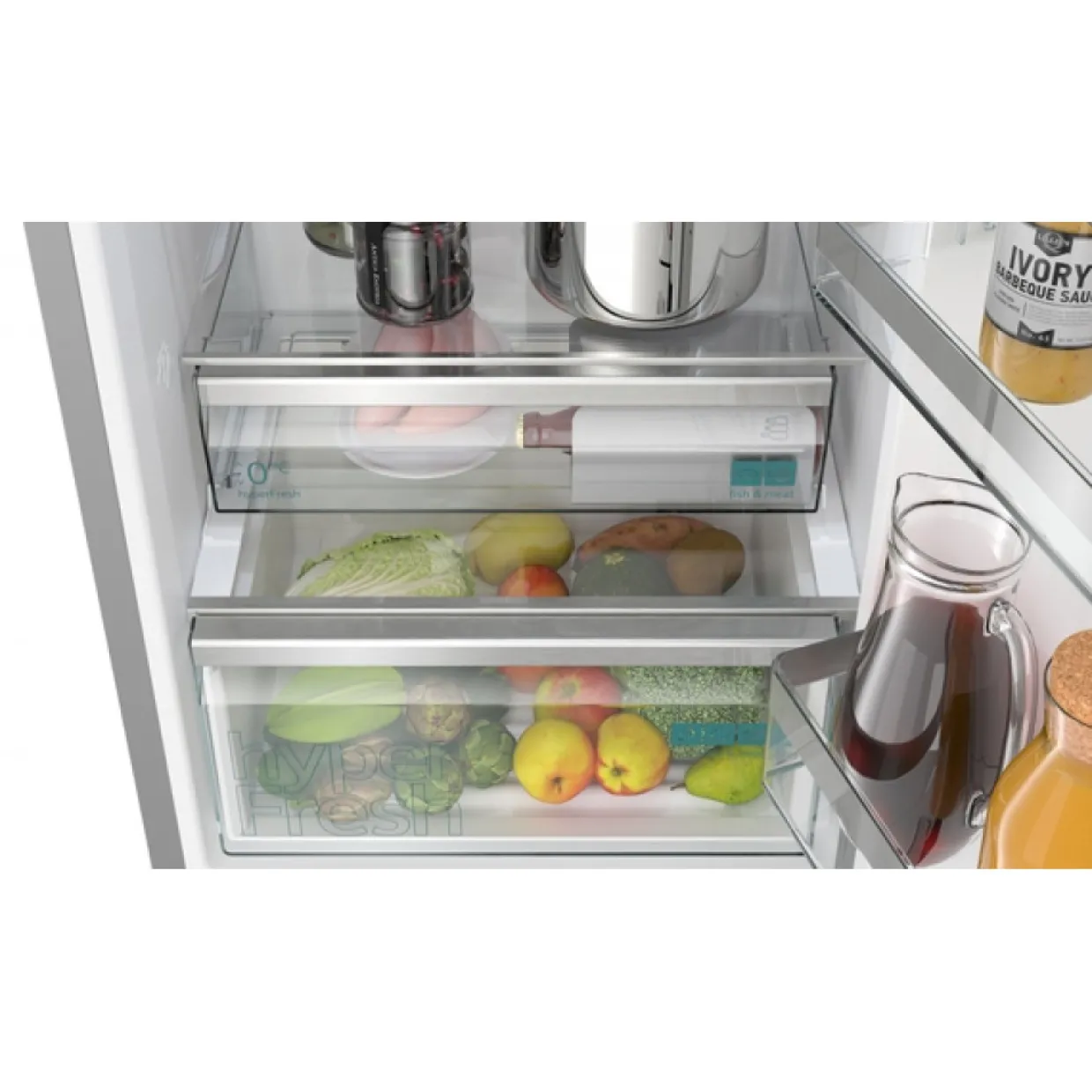 iQ500 KG39NAIBT + KG39NAIBT Rostfri Med HyperFresh och NoFrost
