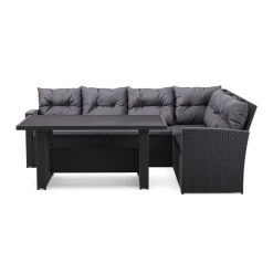 James Loungegrupp Utomhus – 5-sits Soffgrupp i Konstrotting