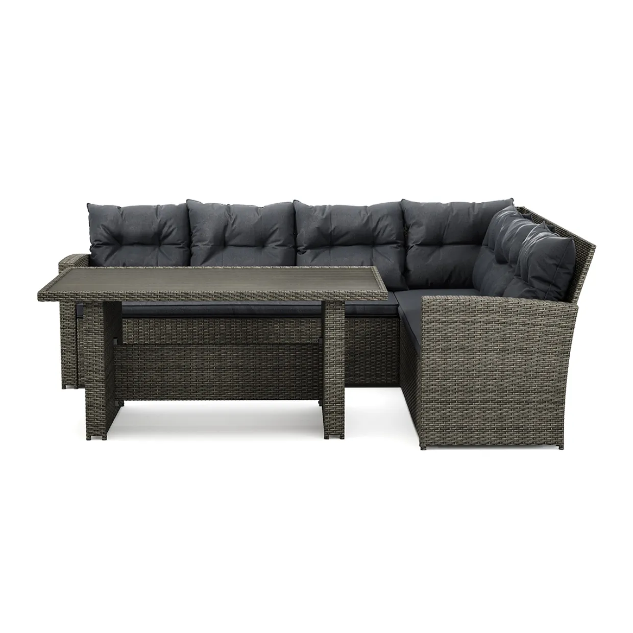 James Loungegrupp Utomhus – 5-sits Soffgrupp i Konstrotting