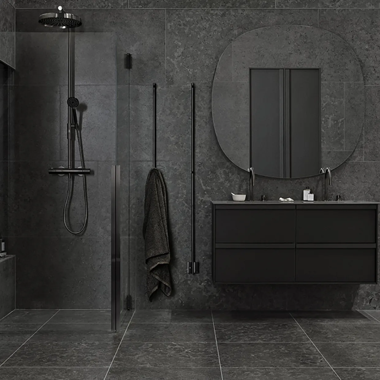J612 Azul Grey Honed