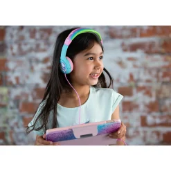 Junior On-Ear 85dB Grön/Rosa Enhörning