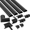 Kabelhanteringssats Svart 30x15 3x1.0m Självhäftande