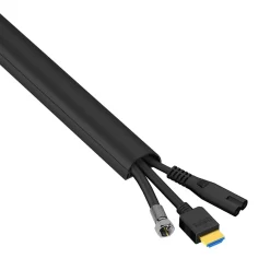 Kabelhanteringssats Svart 30x15 3x1.0m Självhäftande