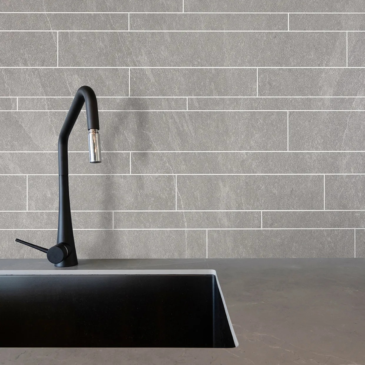 Kitchen Wall Skiffer Natur Brick