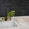 Kitchen Wall Svart Kalk 10x30 cm