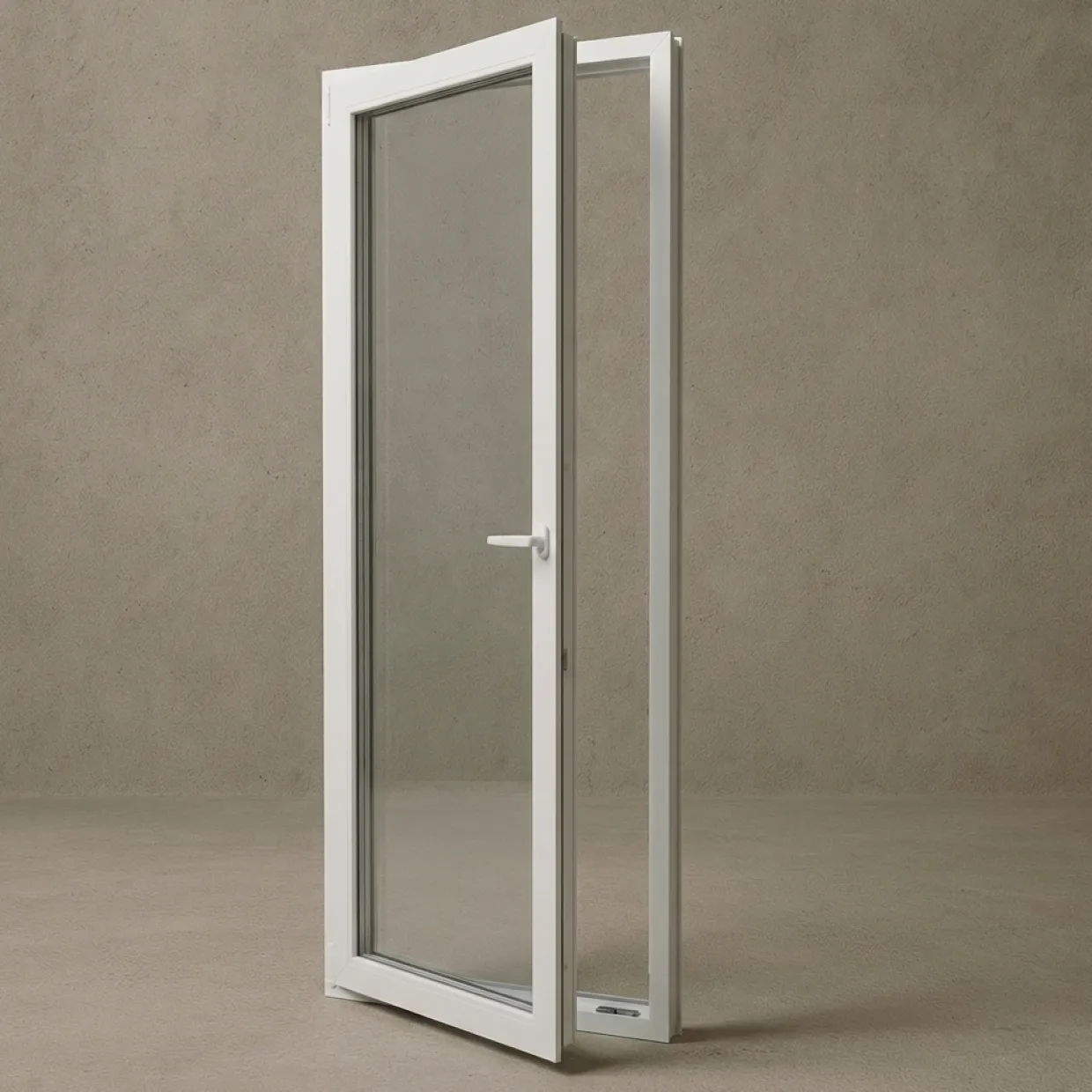 Konstant PVC 3-glas Helglasad Inåtgående