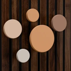 Kreativ 5-Pack Runda Knoppar Lj Beige/Beige/Brun/Offwhite