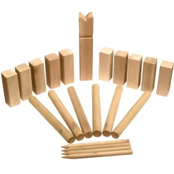 Kubb i Trä med Förvaringspåse
