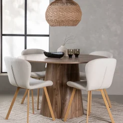 Lanzo Ø120 cm med 4 st Lilja stolar
