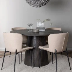 Lanzo Ø120 cm med 4 st Modesto stolar