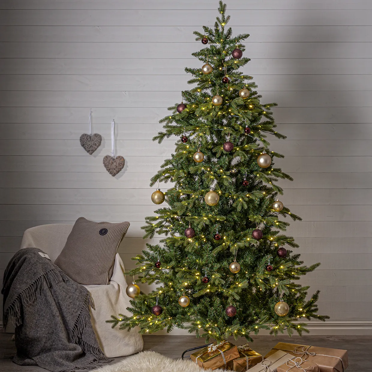 Larvik med LED-belysning 210 cm