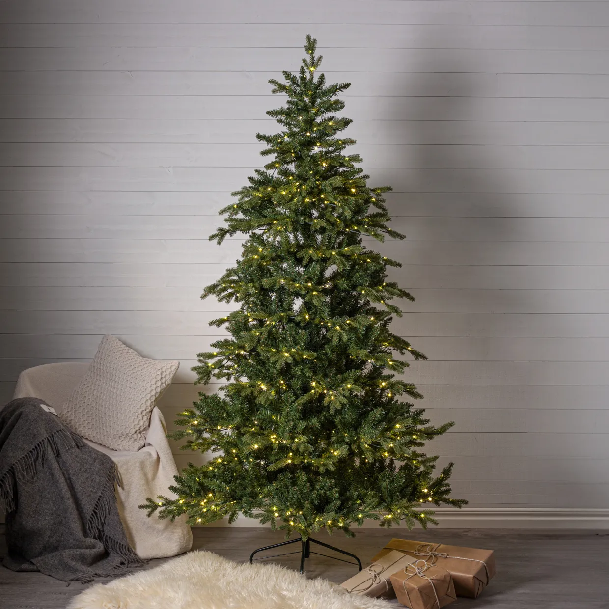 Larvik med LED-belysning 210 cm