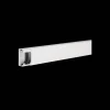 LF 30 x 57 mm 2 meter PVC Vit RAL 9016