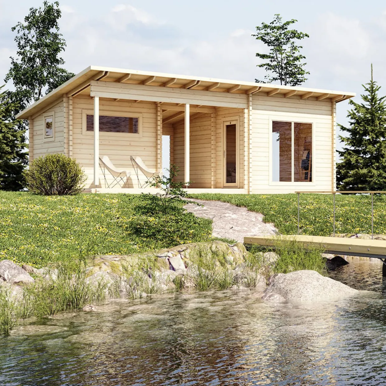 Lillevilla Kiuru 19,4 m² med Pulpettak