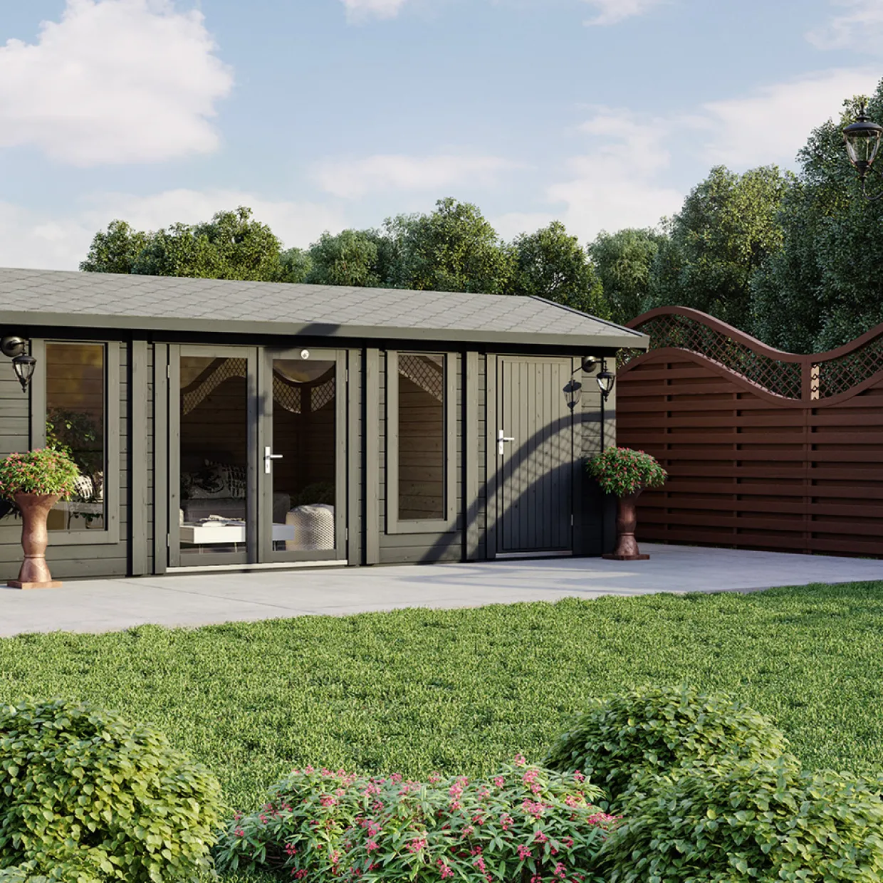 Lillevilla Kumpunen 18m² Komplett Stuga med Sadeltak
