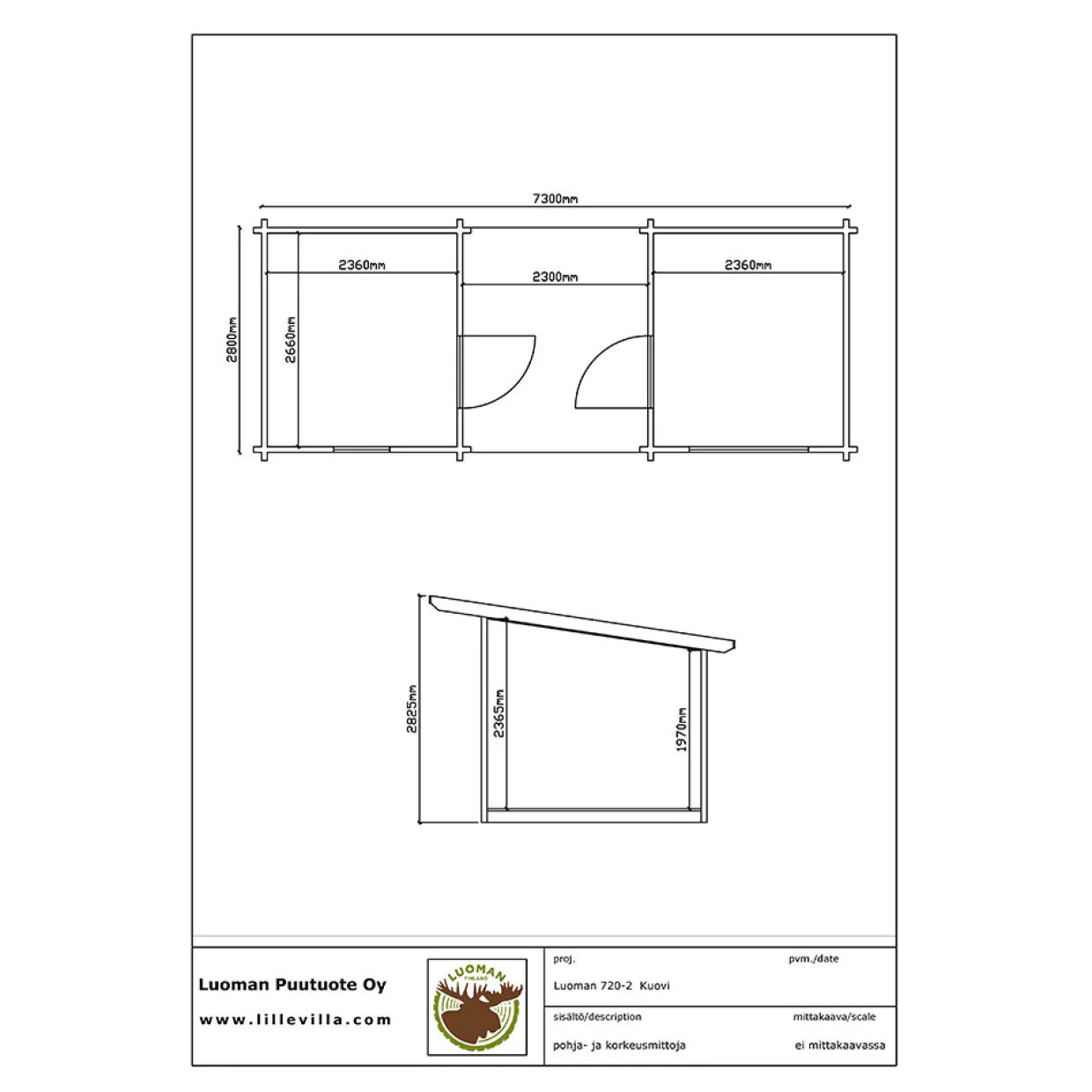 Lillevilla Kuovi 20,44 m2