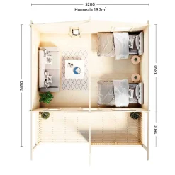 Lillevilla Orivesi 20 m2