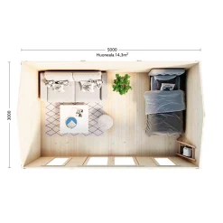 Lillevilla Pemu 15 m² Komplett Stuga med Sadeltak