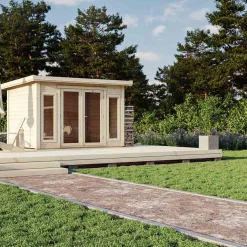Lillevilla Suovu 8,25 m² Komplett Stuga med Pulpettak