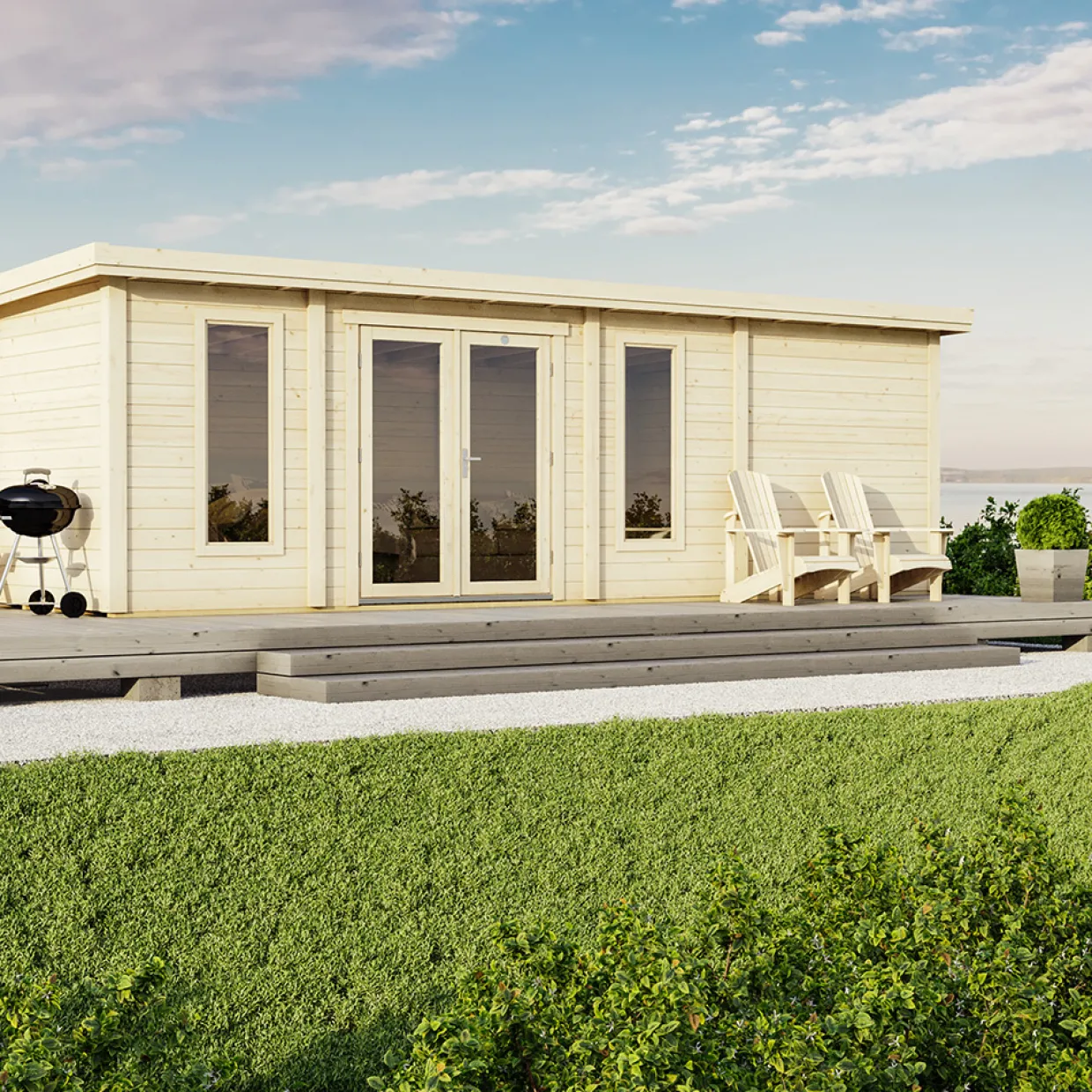 Lillevilla Teno 28,8 m² Komplett Stuga med Pulpettak