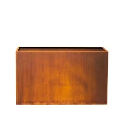 Lilly i Cortenstål, 110x37cm, 67cm Höjd, Utomhuskruka