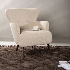 Lincoln Boucletyg Beige