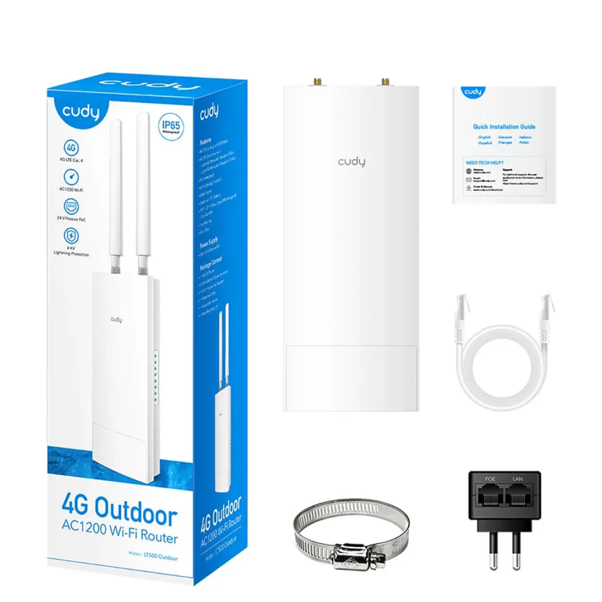 LT500 Outdoor Cat 4 AC1200 IP65 - Tillbehör Hemelektronik