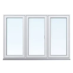 2-Luft Aluminiumbeklätt Trä 3-Glas