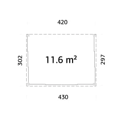 Lumi 12,5 m² (inv. 11,6 m²) Slide Plus