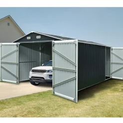 18m² Antracit/Vit Uteförråd