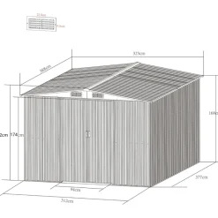 12,5m² Förråd med Bas Vit