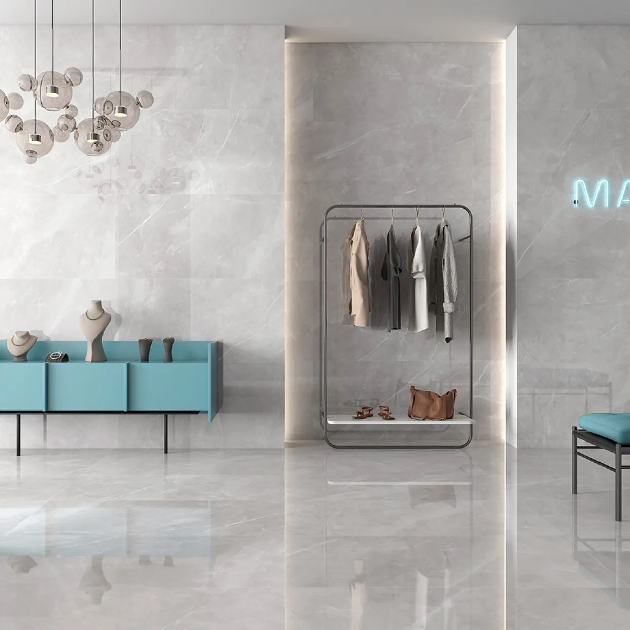 Magda Perla Marmor Blank 120x120 cm