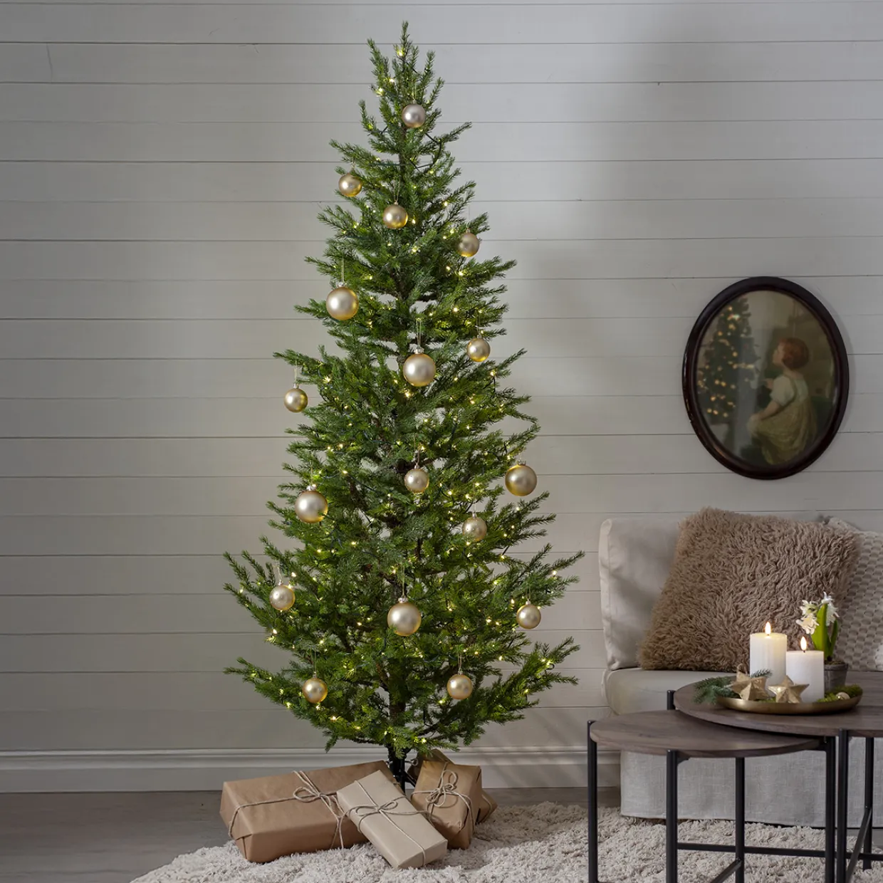 Malung med LED-belysning 200 cm
