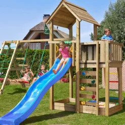 Mansion 2.1 Klättermodul Blå Rutschkana