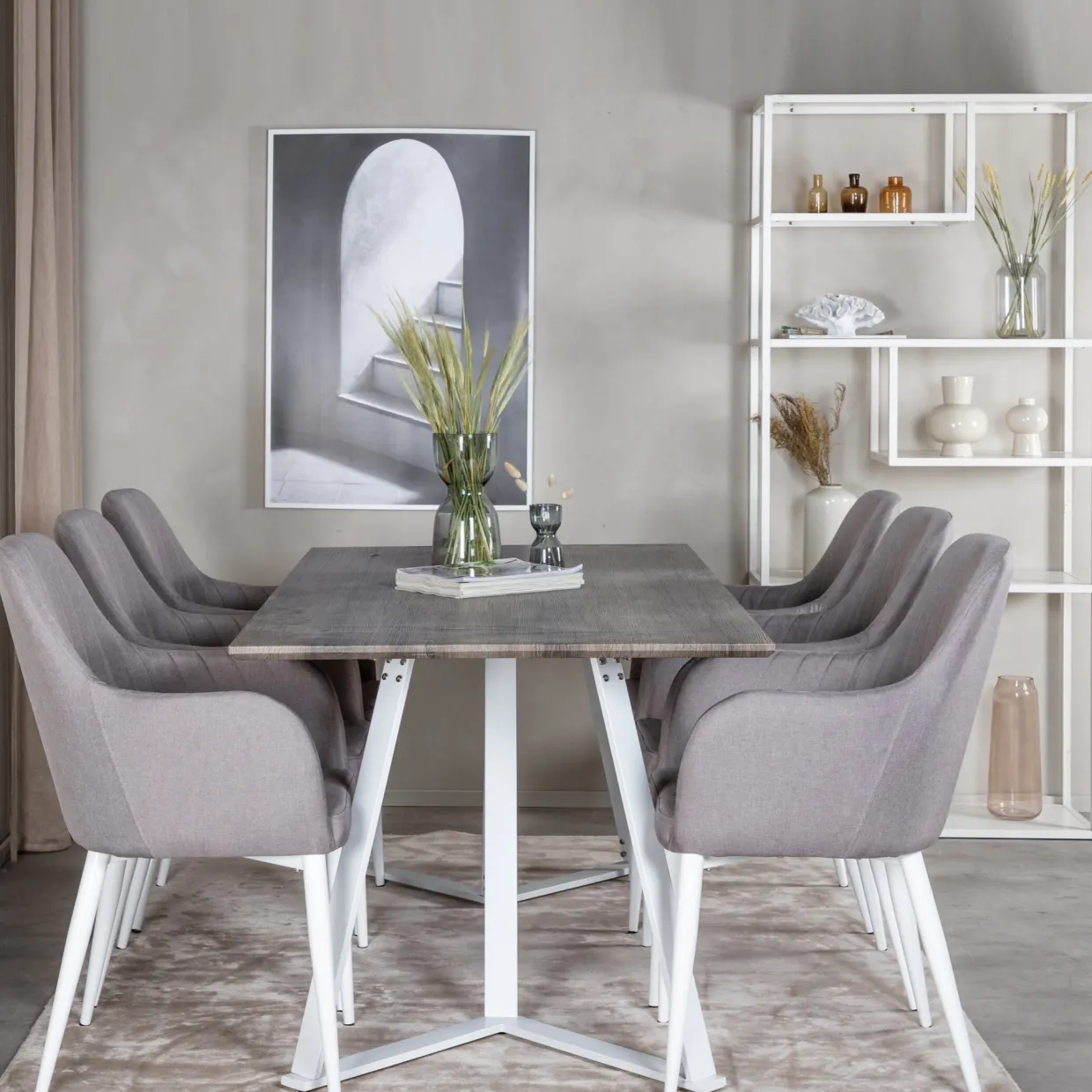 Marina med 6st Comfort Stolar