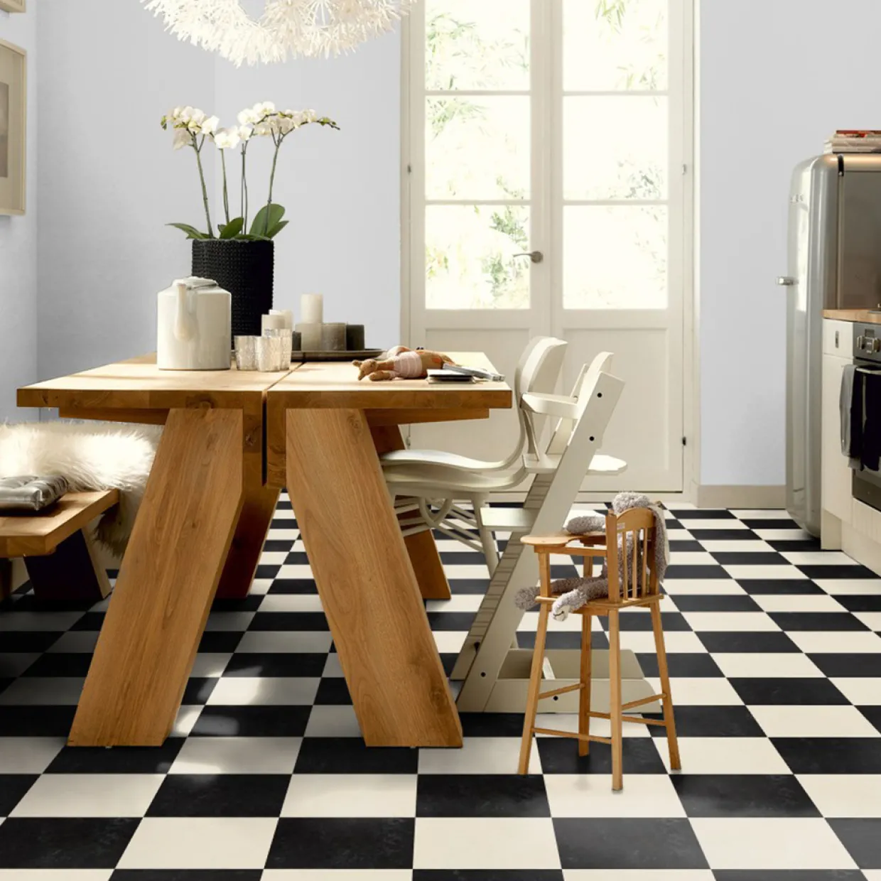 Marmoleum Click Black Hole 30x30cm med Klicksystem