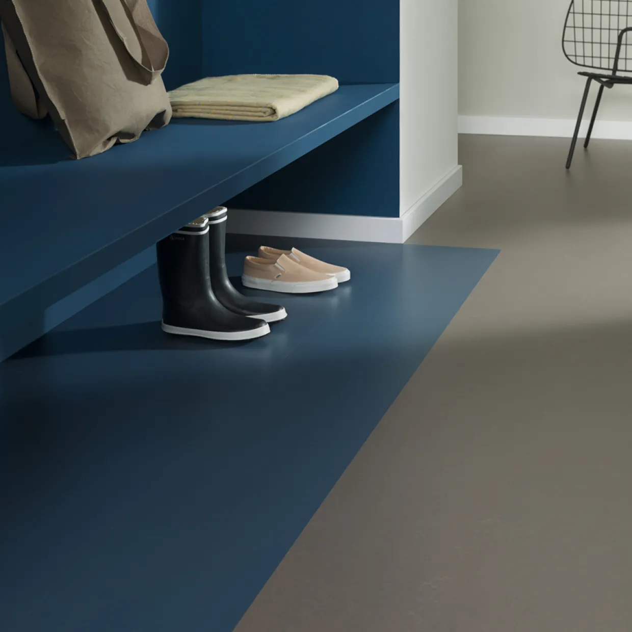 Marmoleum Click 30x30 cm Petrol med Klicksystem