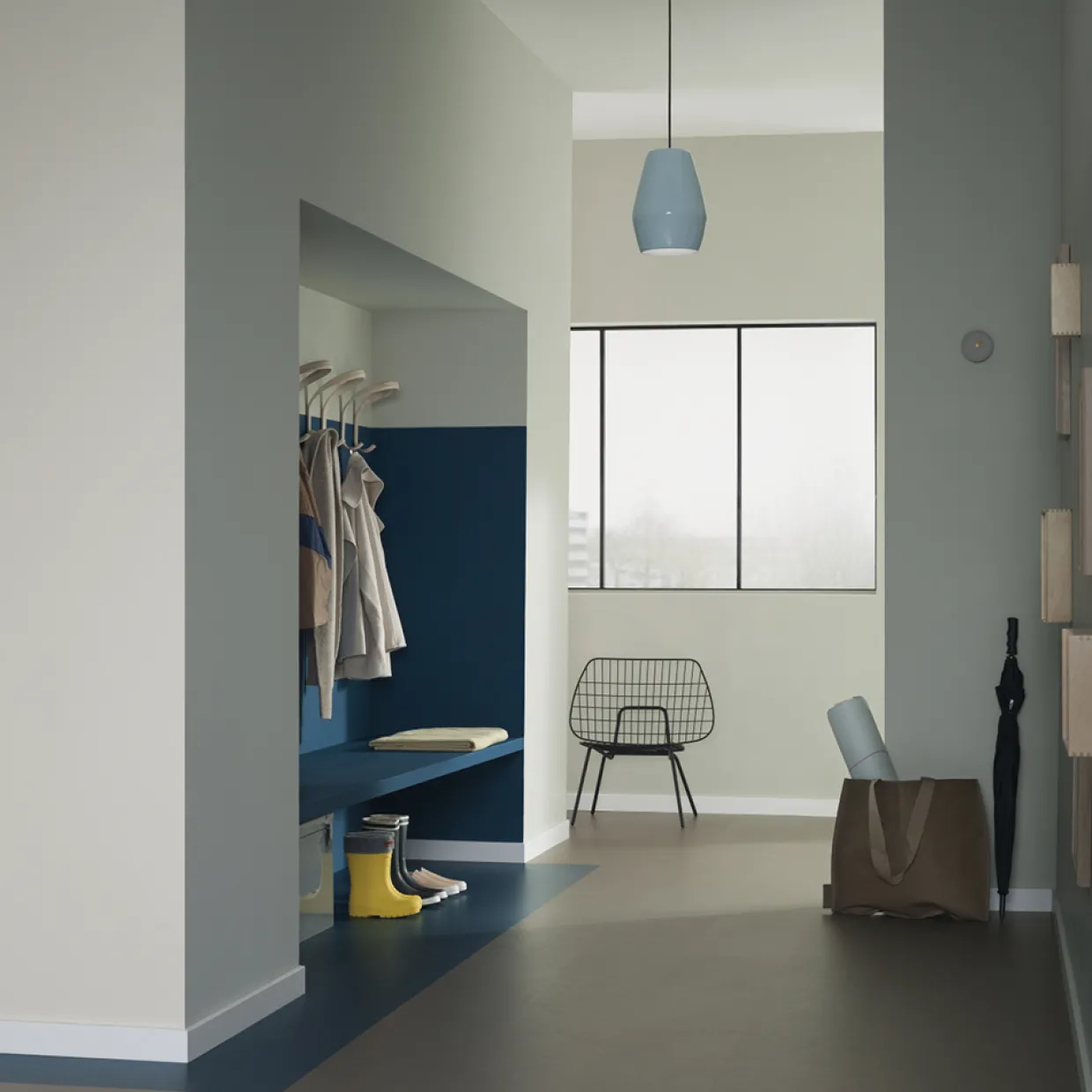 Marmoleum Click 30x30 cm Petrol med Klicksystem