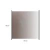med Aluminiumskena Rökfärgat 100x100