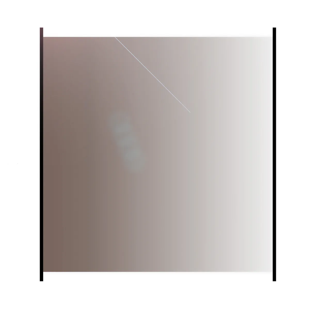 med Aluminiumskena Rökfärgat 100x100