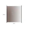 med Aluminiumskena Rökfärgat 90x100