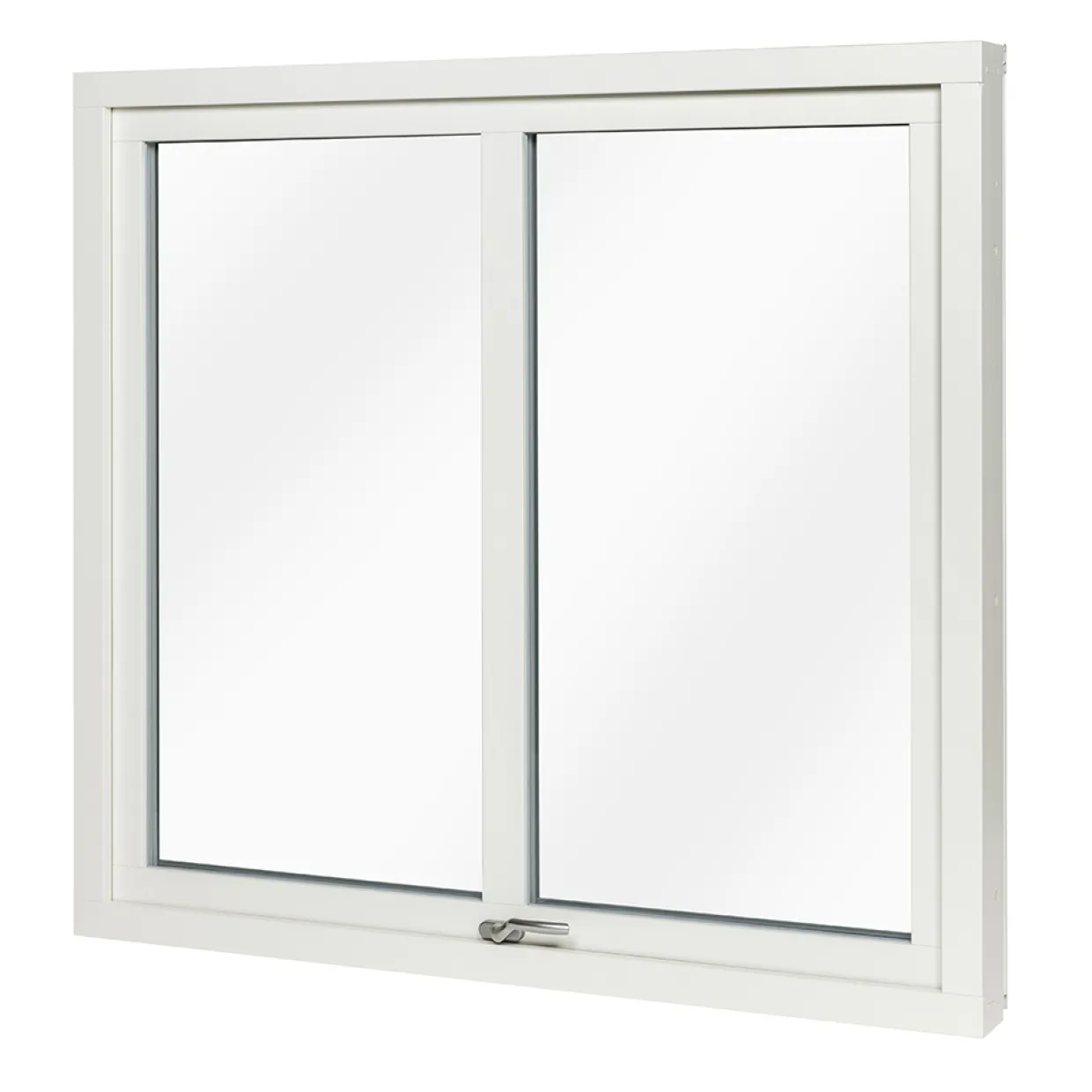Med Mittpost 3-Glas Alumnium