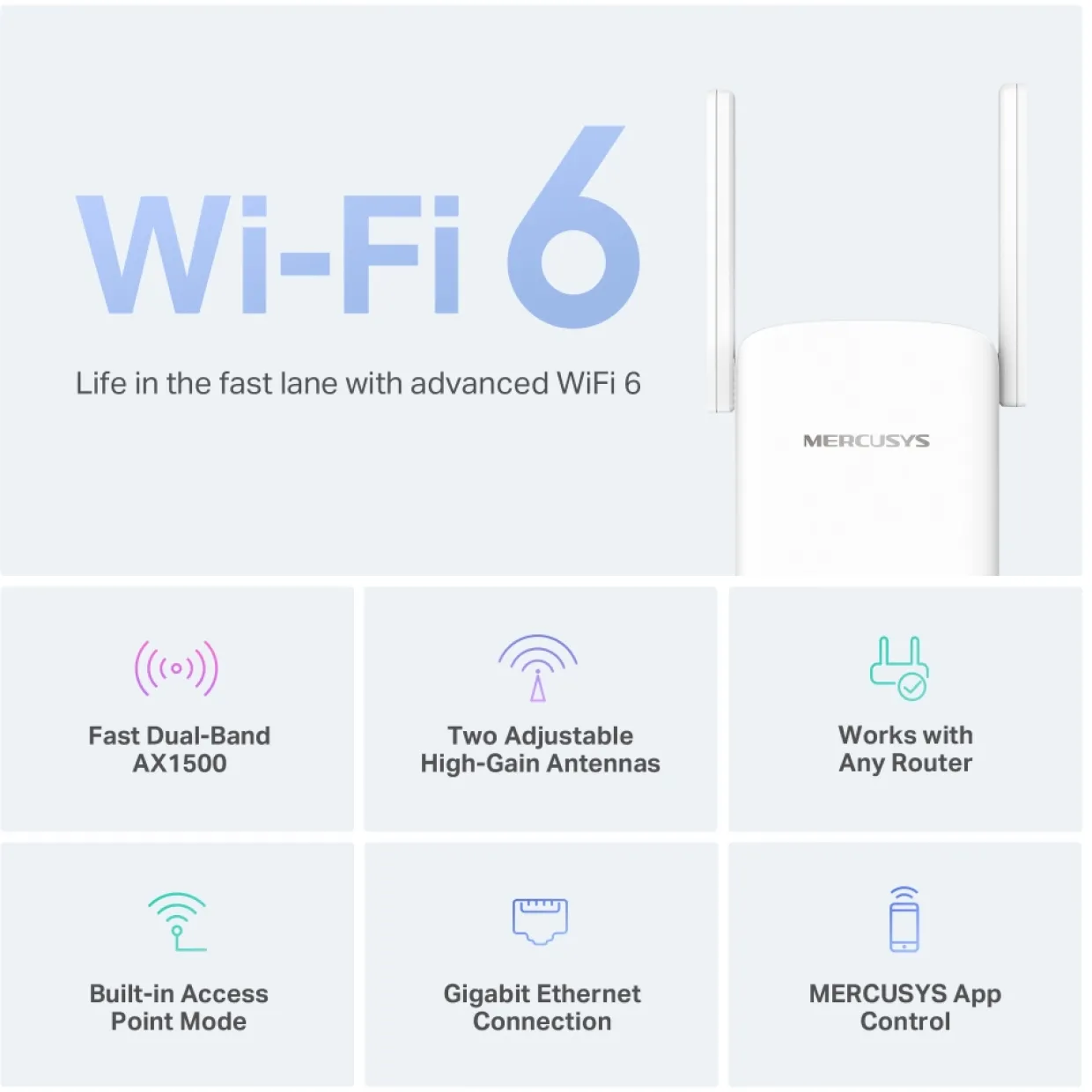 ME60X AX1500 Wi-Fi Range Extender