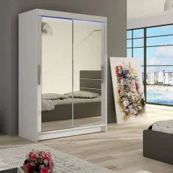 Miami 120x58x200 cm Vit/Beige