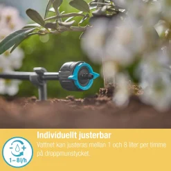 Micro-Drip Ställbar 1-8 l/h Tryckregelrande