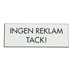 Millers Dekal Ingen Reklam