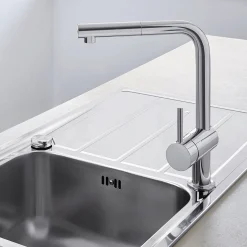 Minta 32168 Engreppsblandare Krom med Svängbar Pip & StarLight