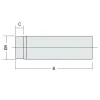 1000 mm Svart 120