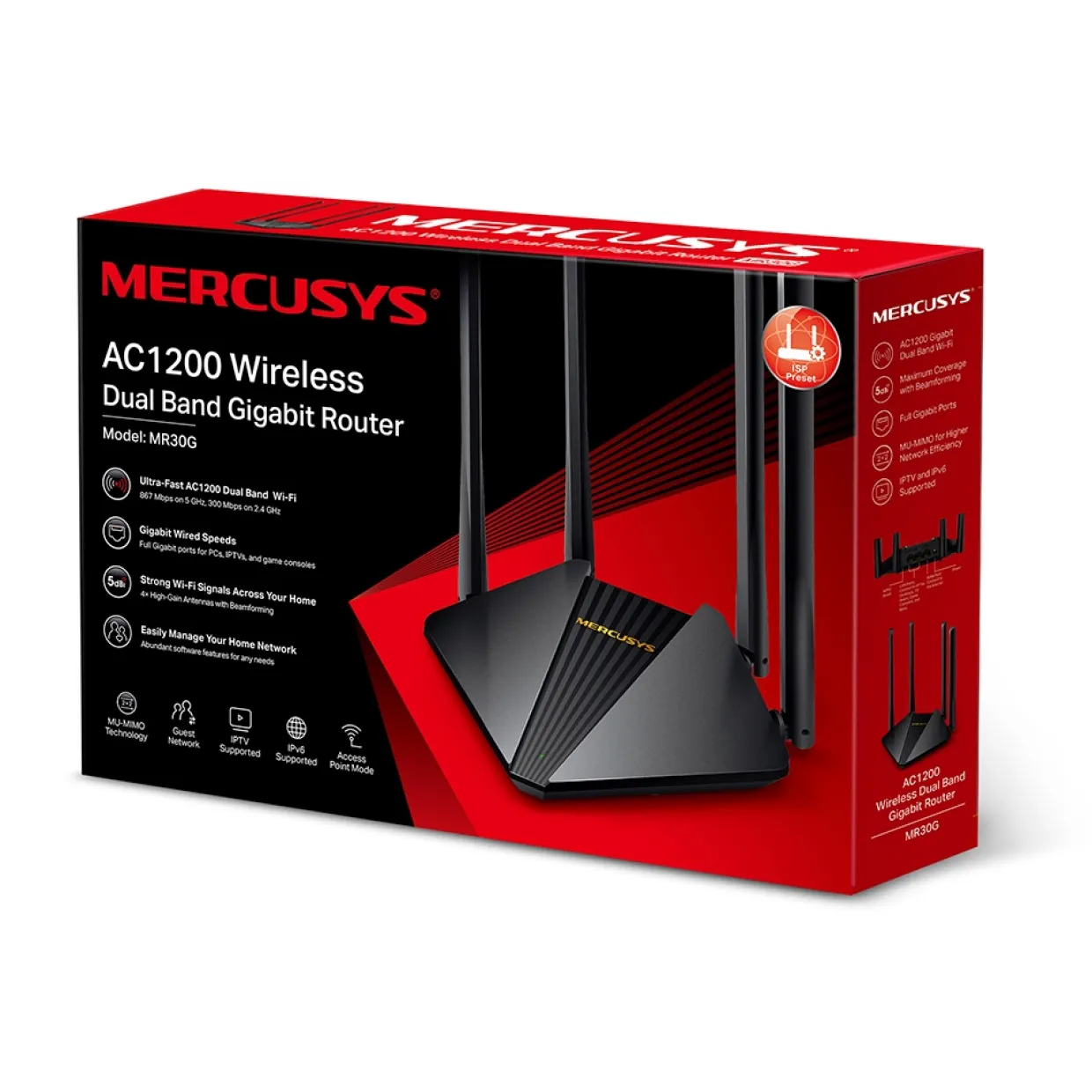 MR30G AC1200 Trådlös Dual Band Gigabit Router